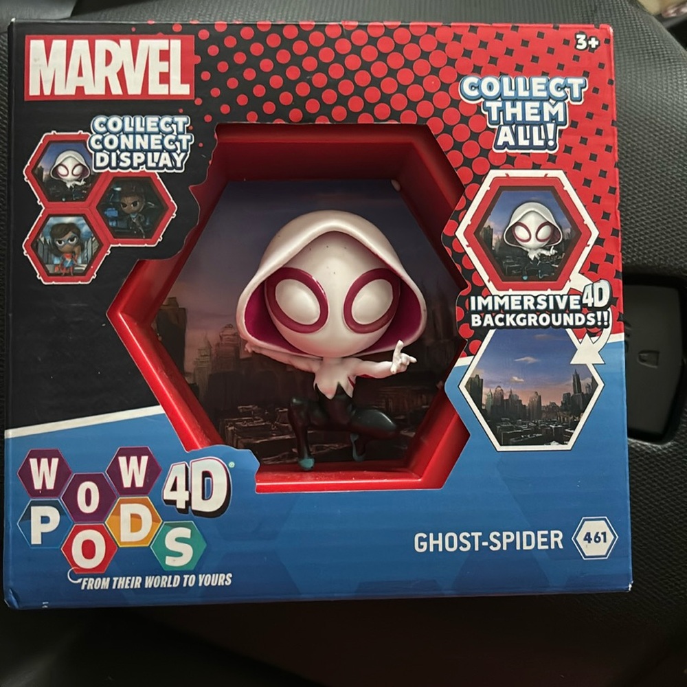 marvel wow 4d pods ghost spider